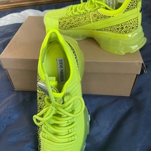 Steve Madden lime green sneakers